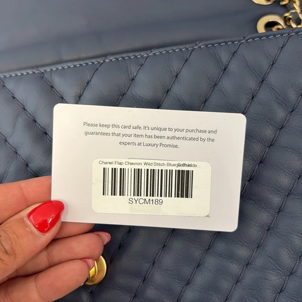 Chanel Vintage Flap Chevron Wild Stich